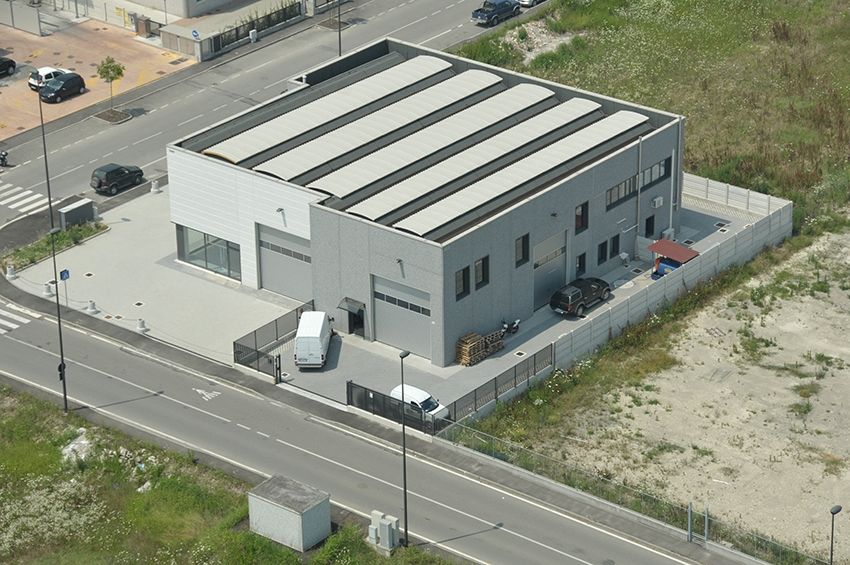 Capannone veduta aerea