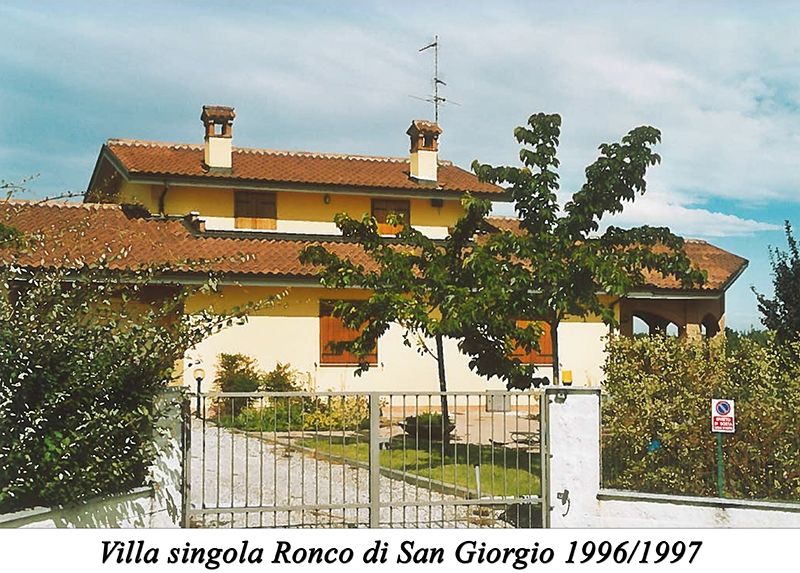 Villa singola Ronco di San Giorgio 1996/1997