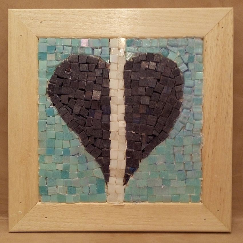 Mosaico realizzato a mano dai ragazzi 