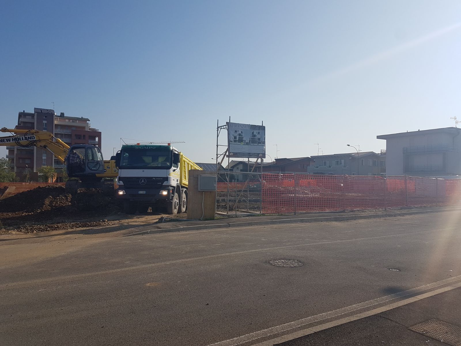 Recinzione cartello di cantiere