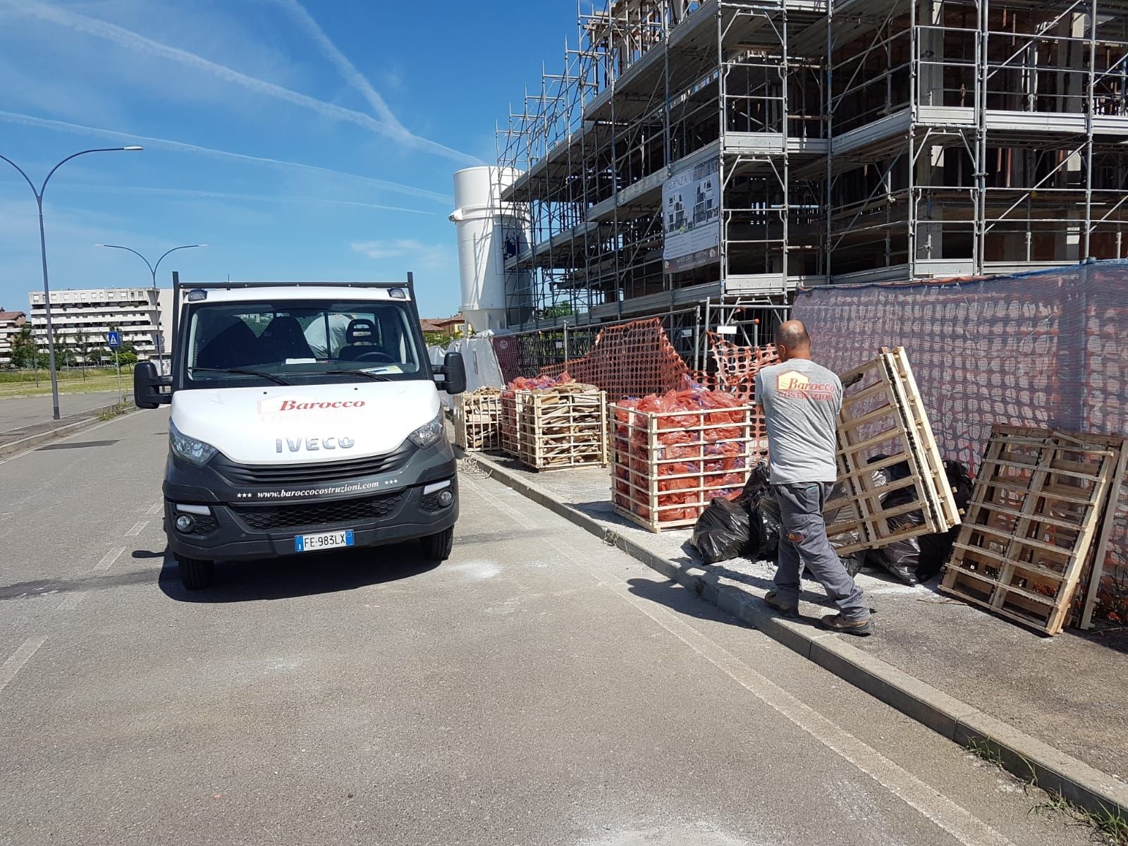 Pulizie di cantiere.
