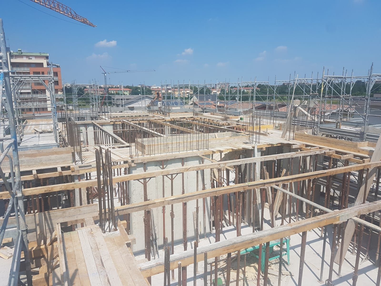Veduta del cantiere.