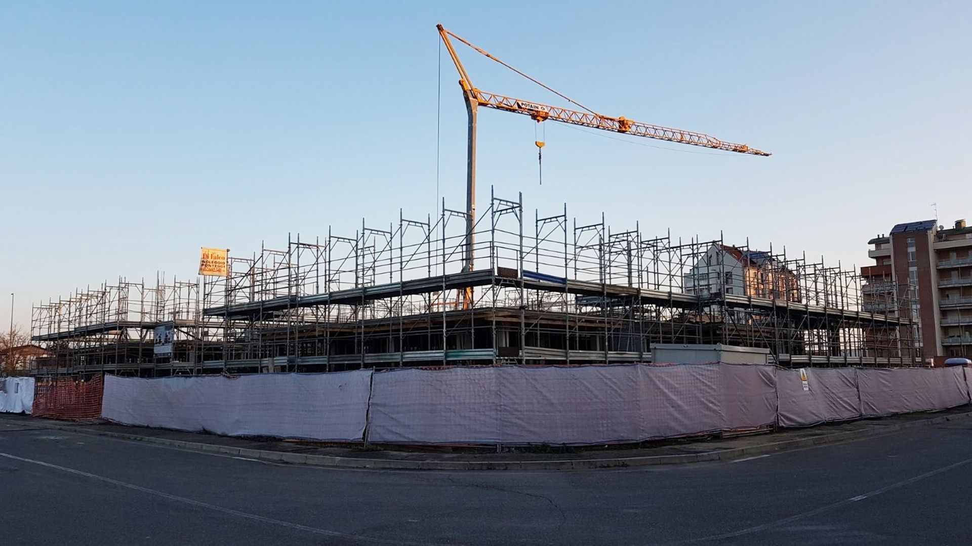 Vista cantiere