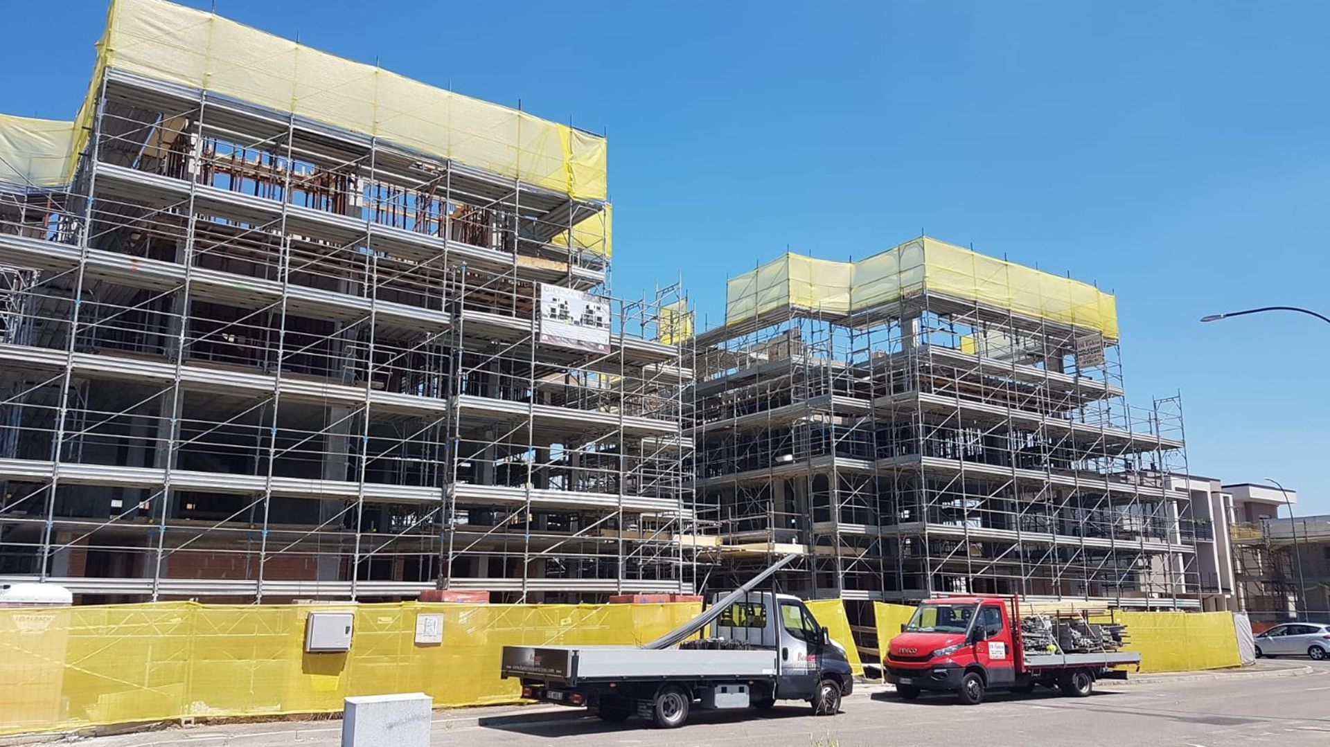 Veduta del cantiere
