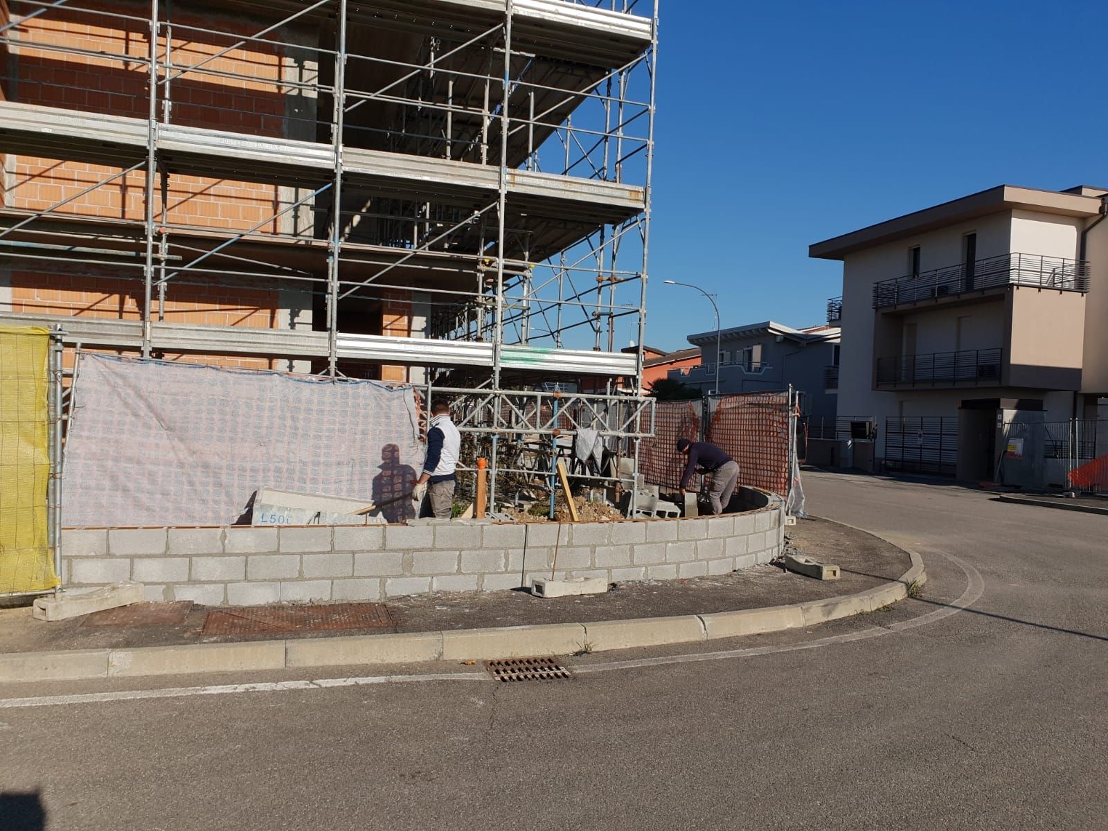 Muro tondo recinzione
