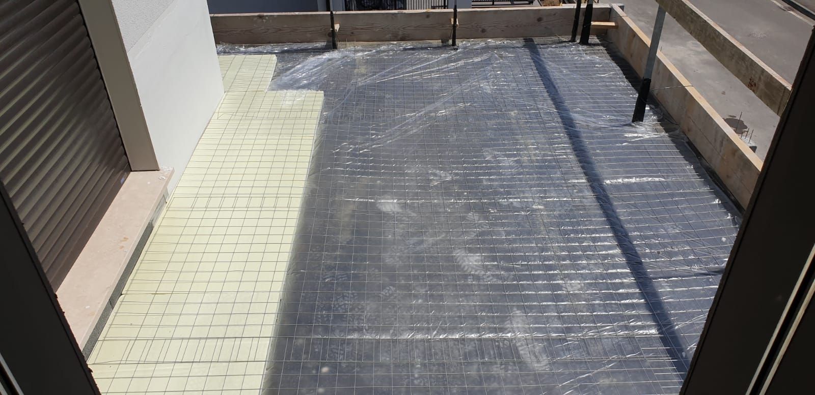Preparazione per sottofondo terrazzo