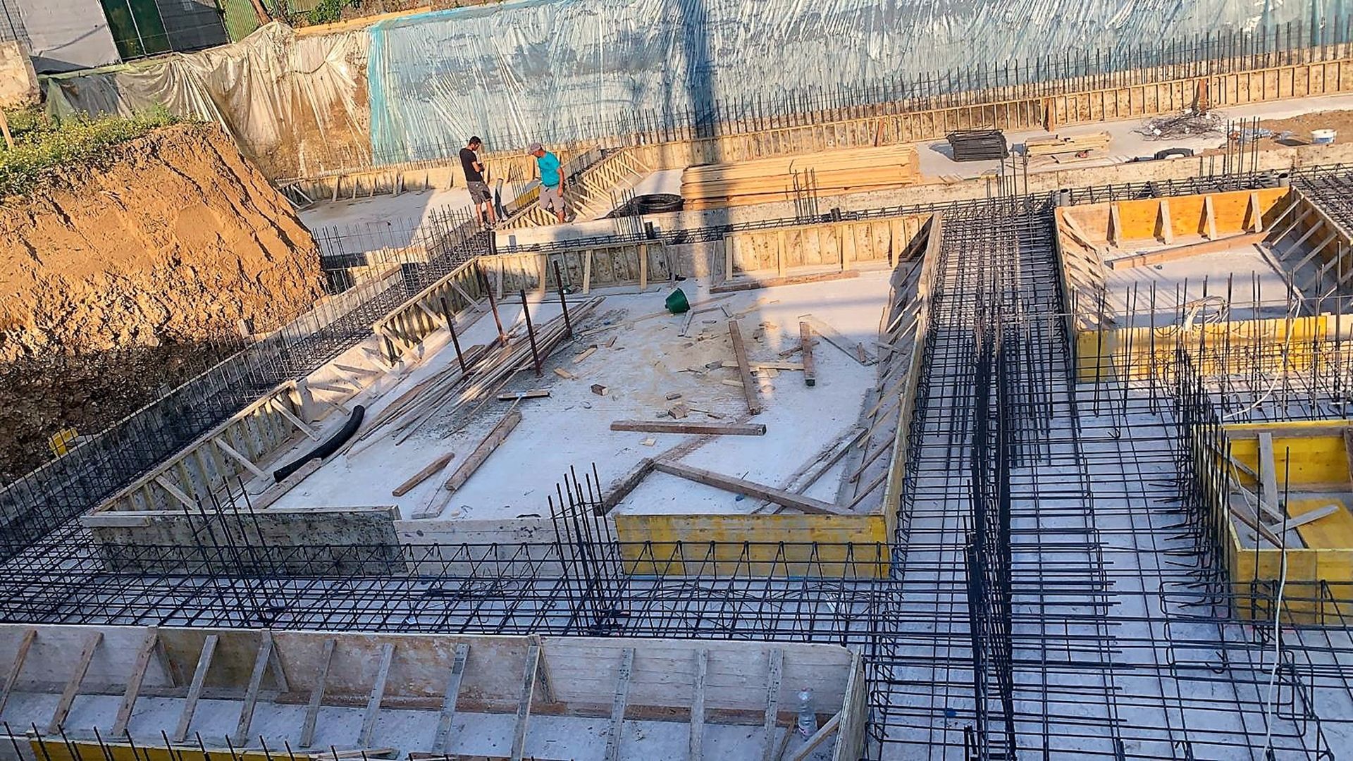 Particolare del ferro fondazioni