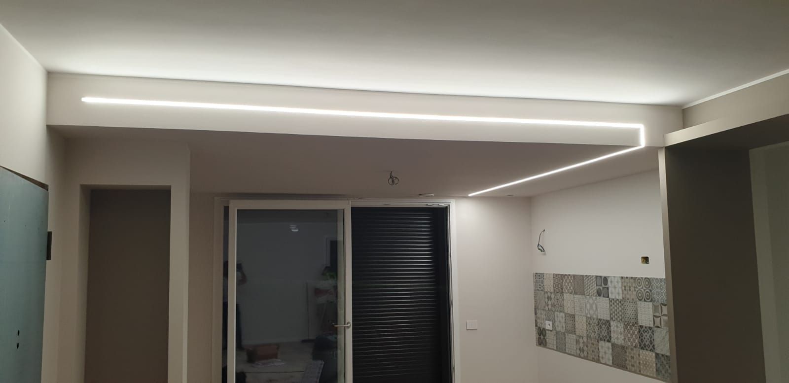 Effetto led zona cucina