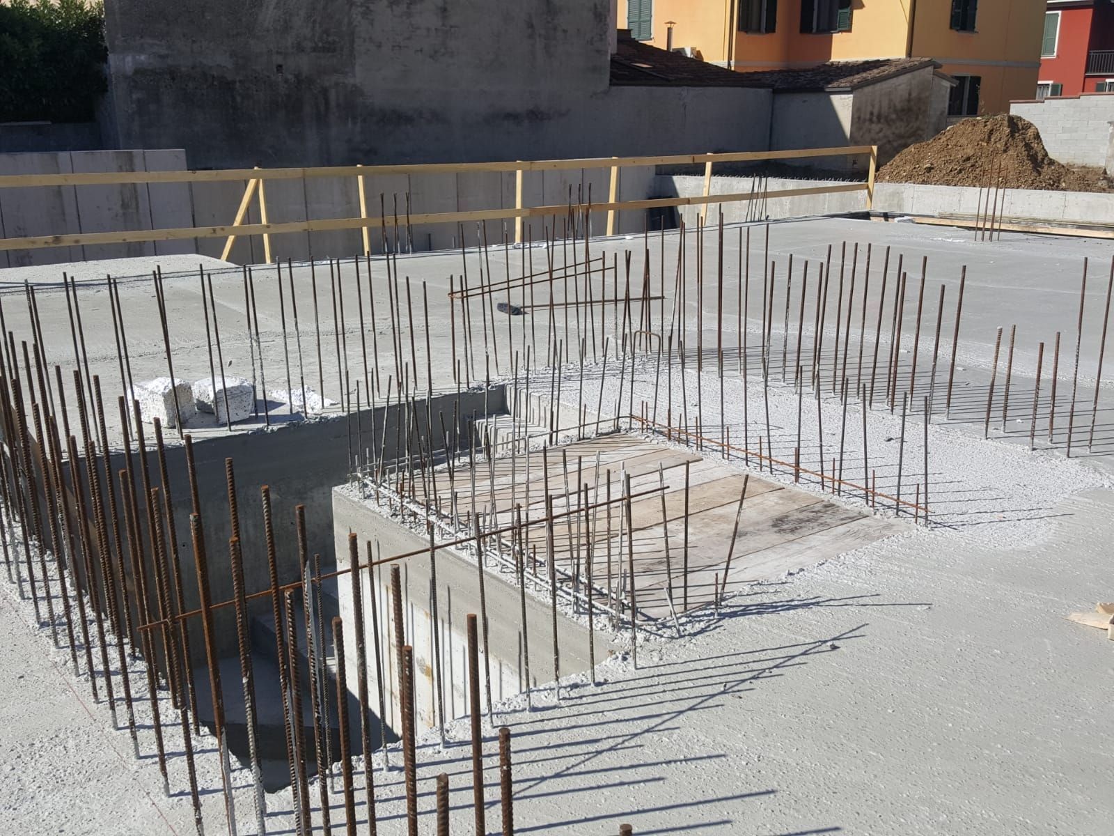Particolare del primo solaio gettato