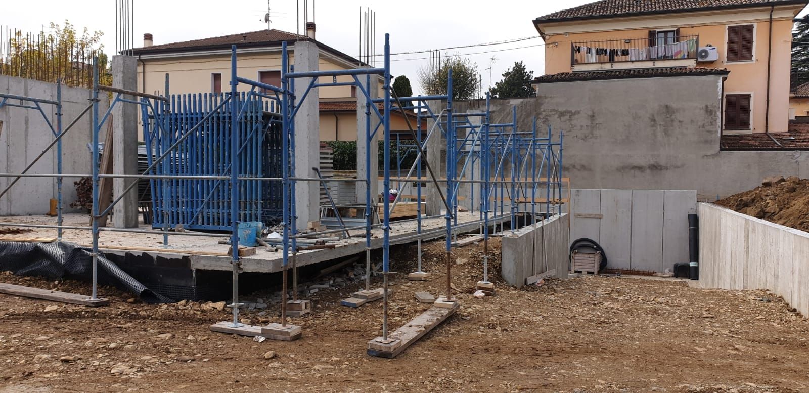 Preparazione ponteggio