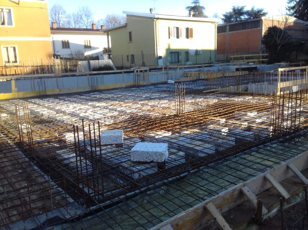 Veduta primo solaio palazzina 2