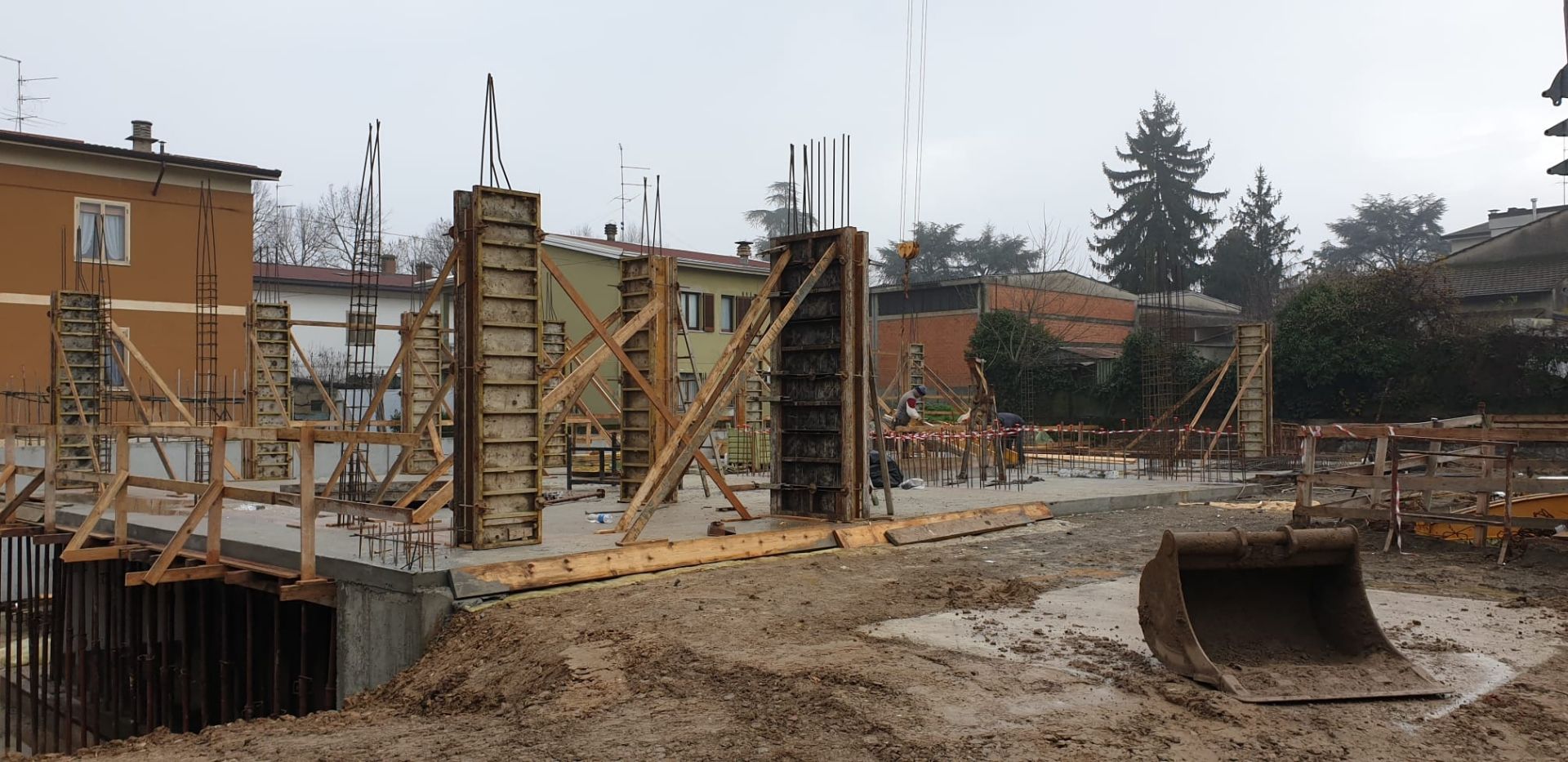 Veduta del cantiere