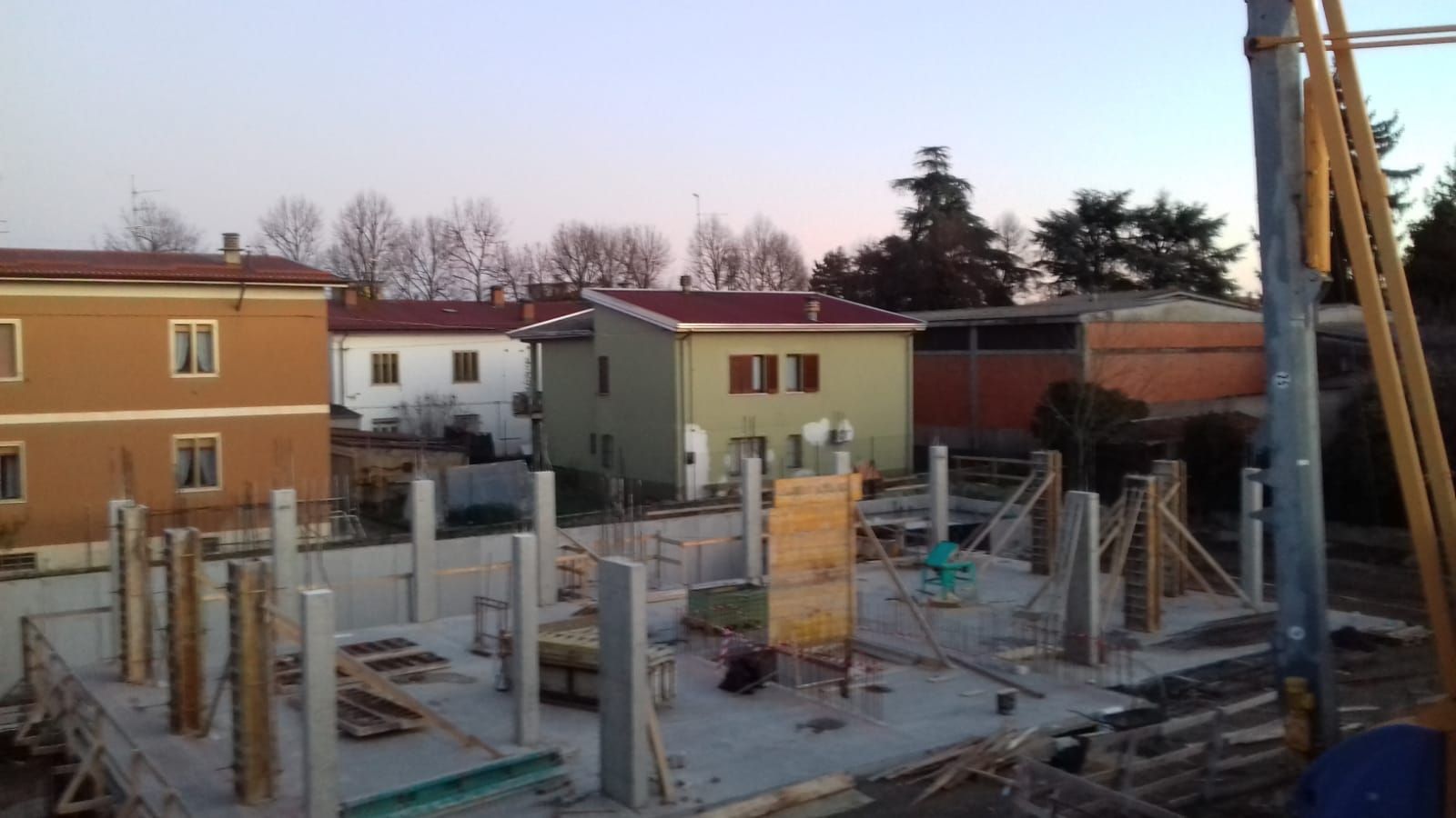 Veduta del cantiere