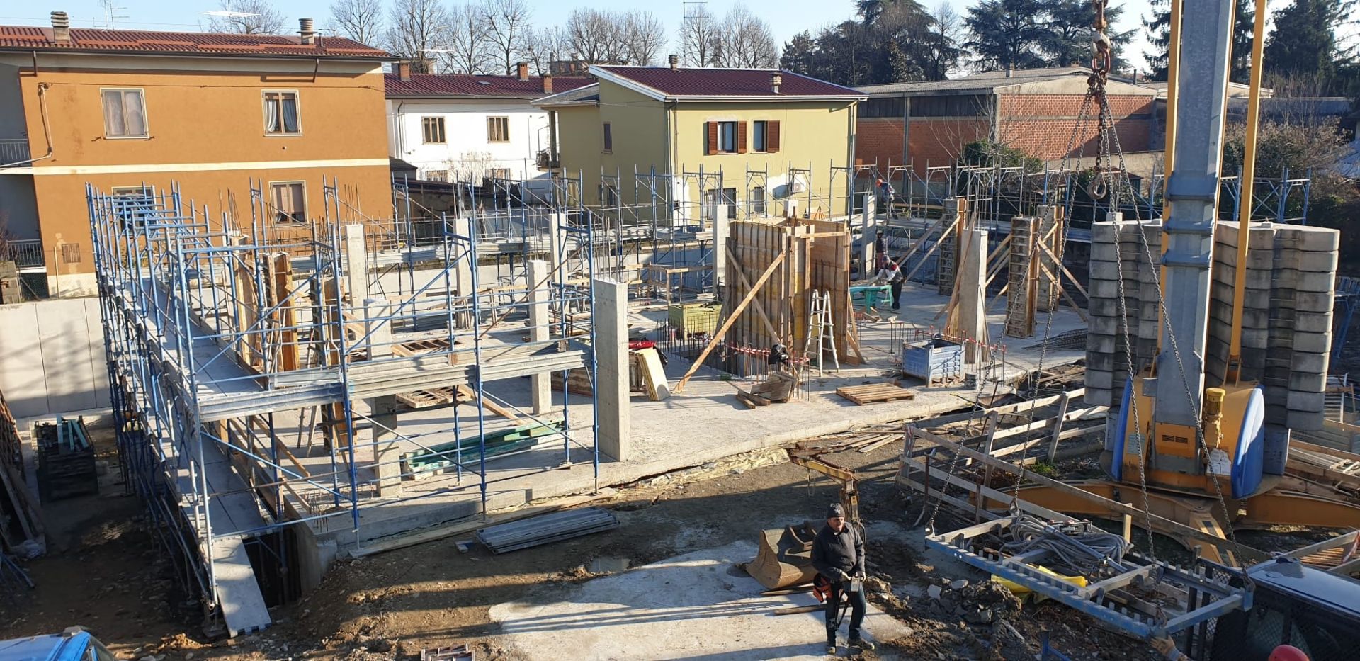 Panoramica di cantiere