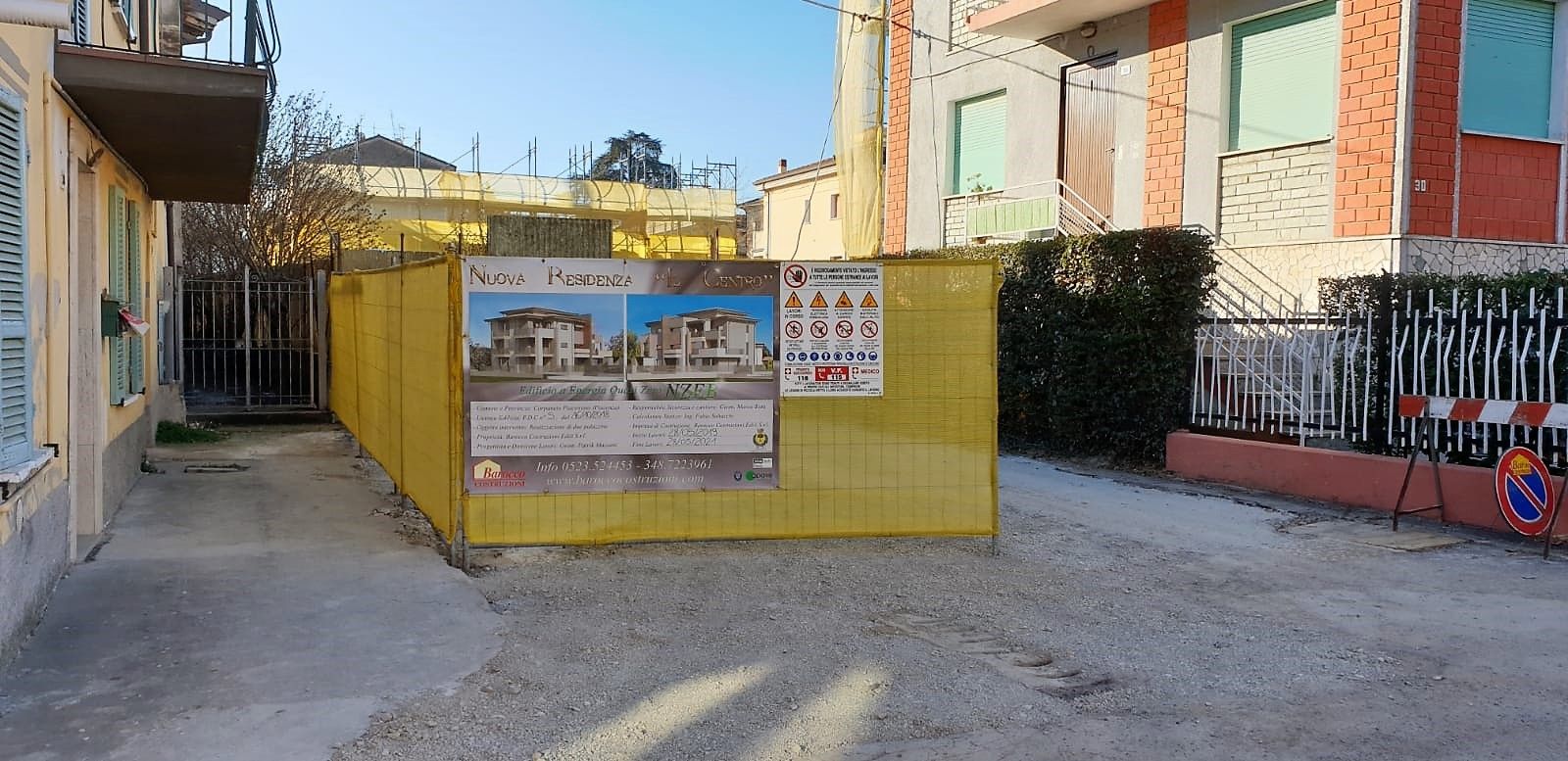 Ingresso del cantiere