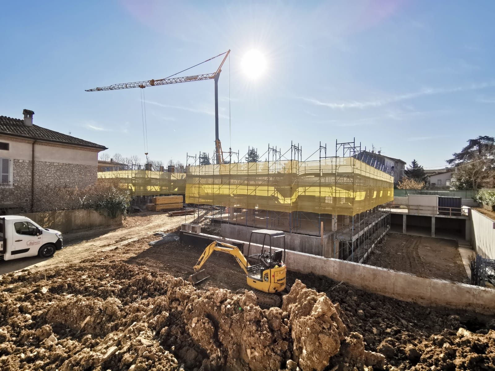 Veduta del cantiere
