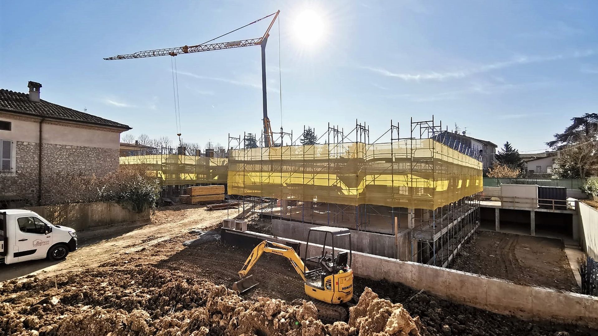 Vista del cantiere