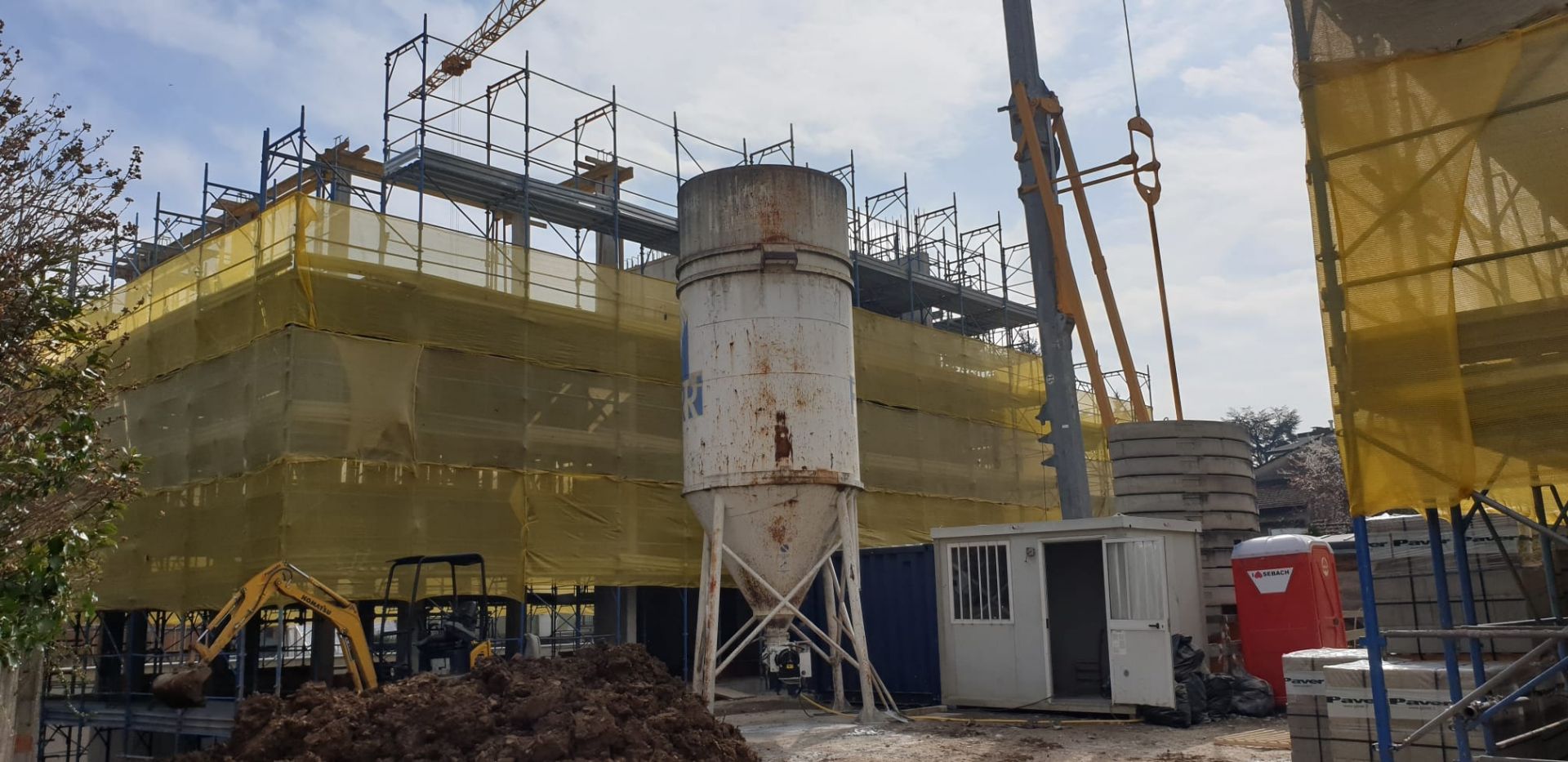 Vista del cantiere