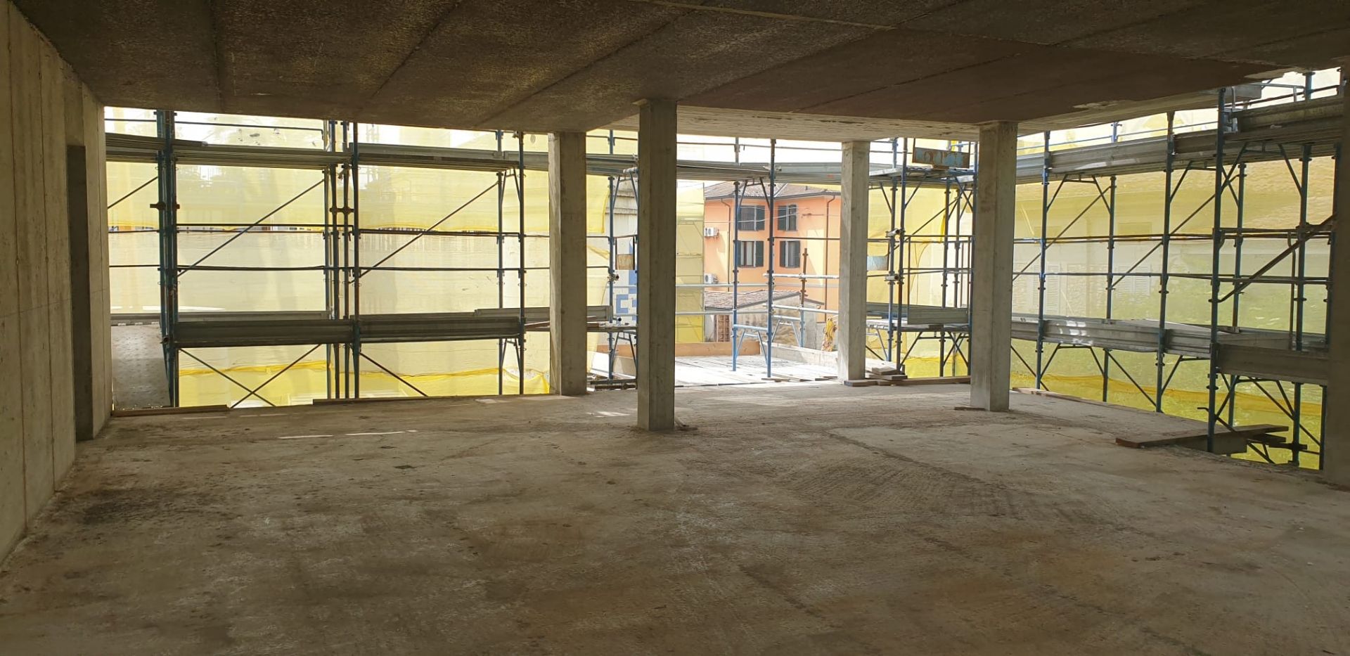 Vista struttura dall'interno