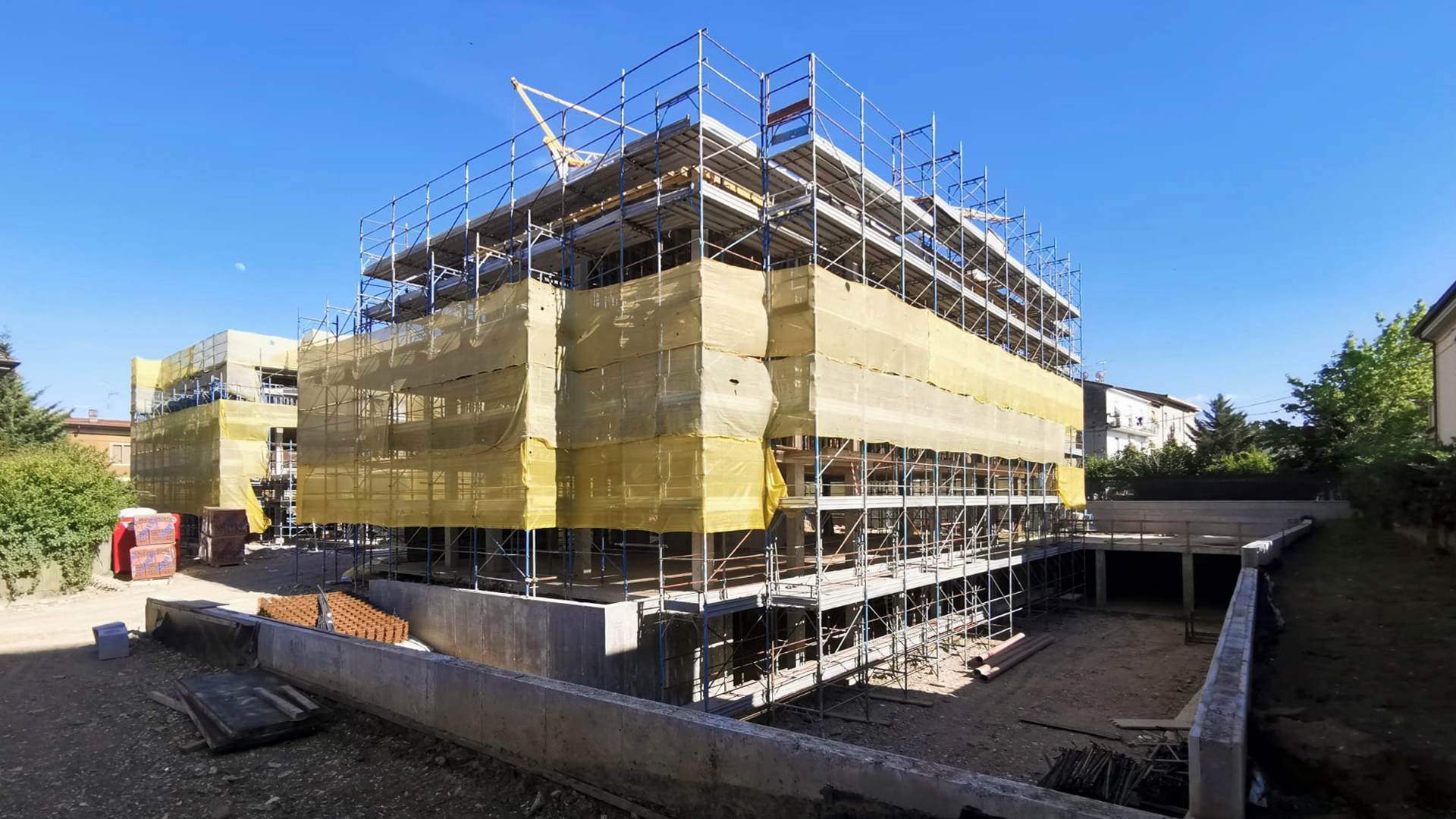 Veduta del cantiere