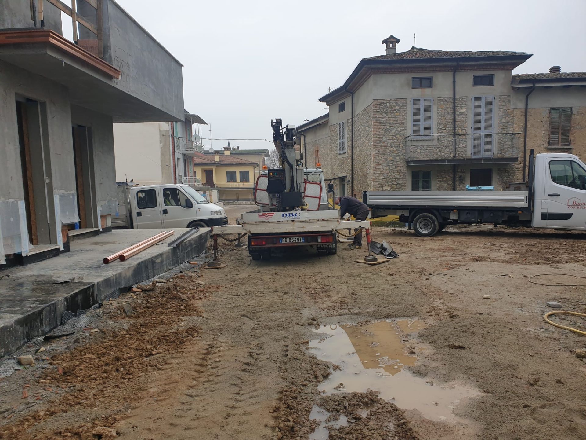 Veduta del cantiere