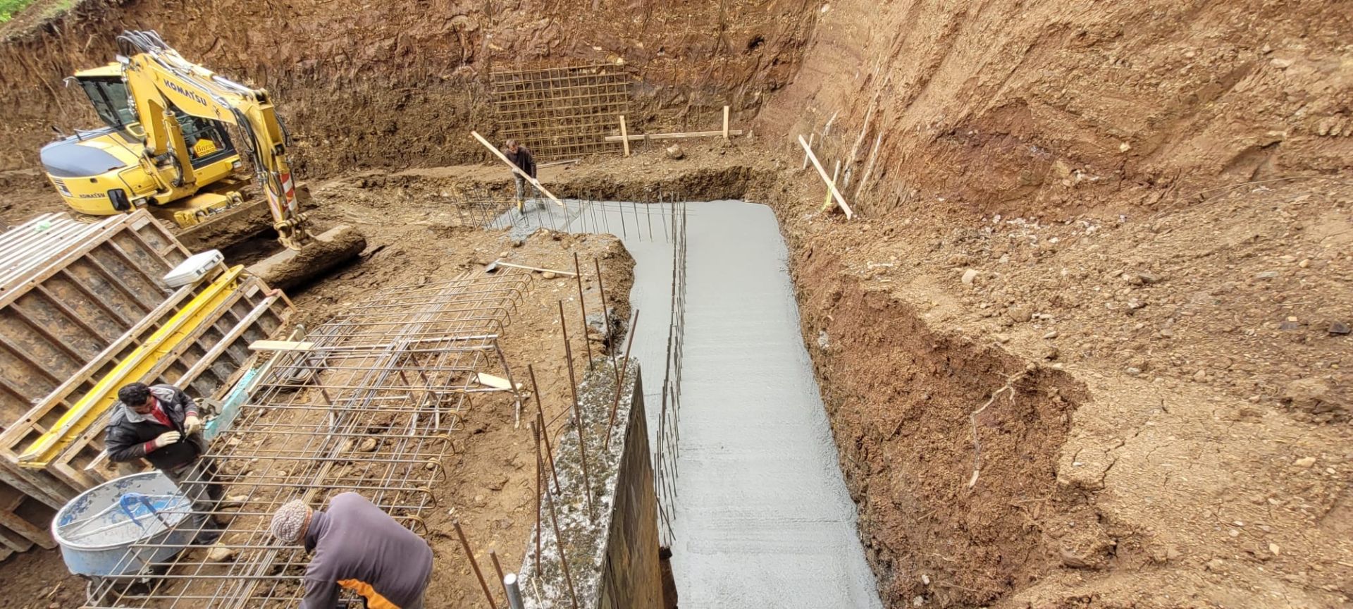 Getto base per muro villa 2