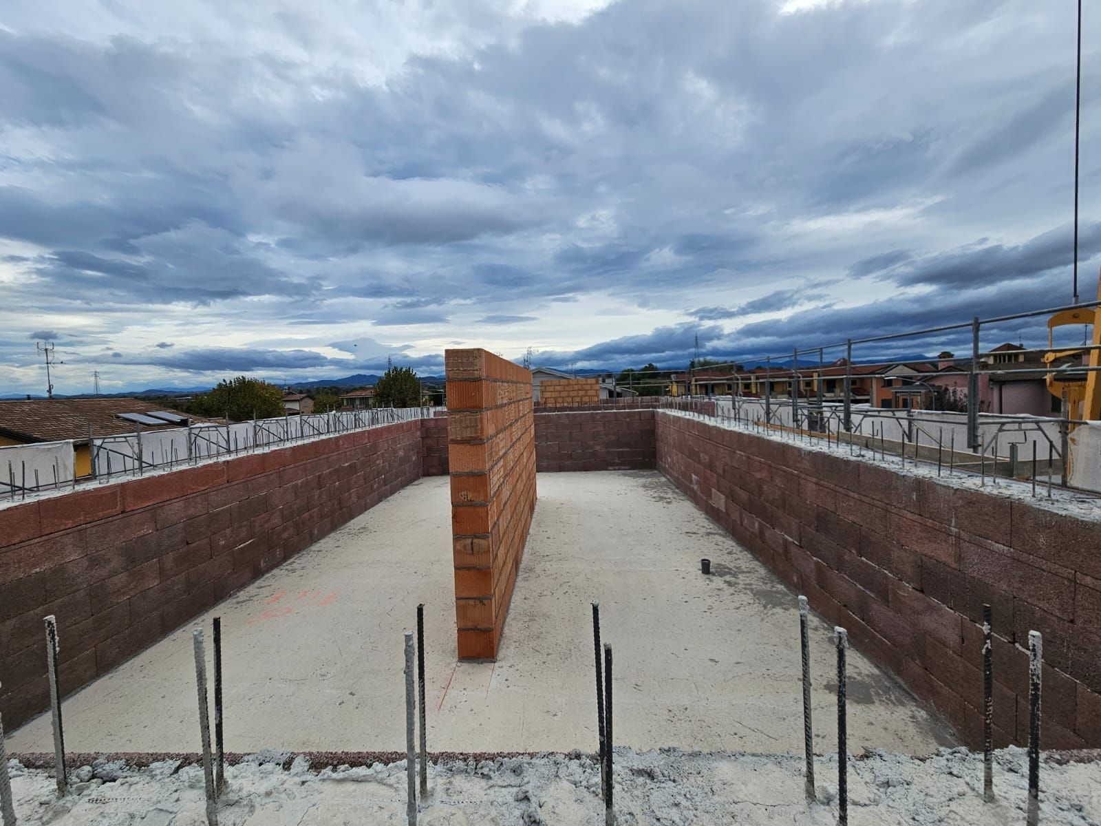 Muro di spina centrale copertura