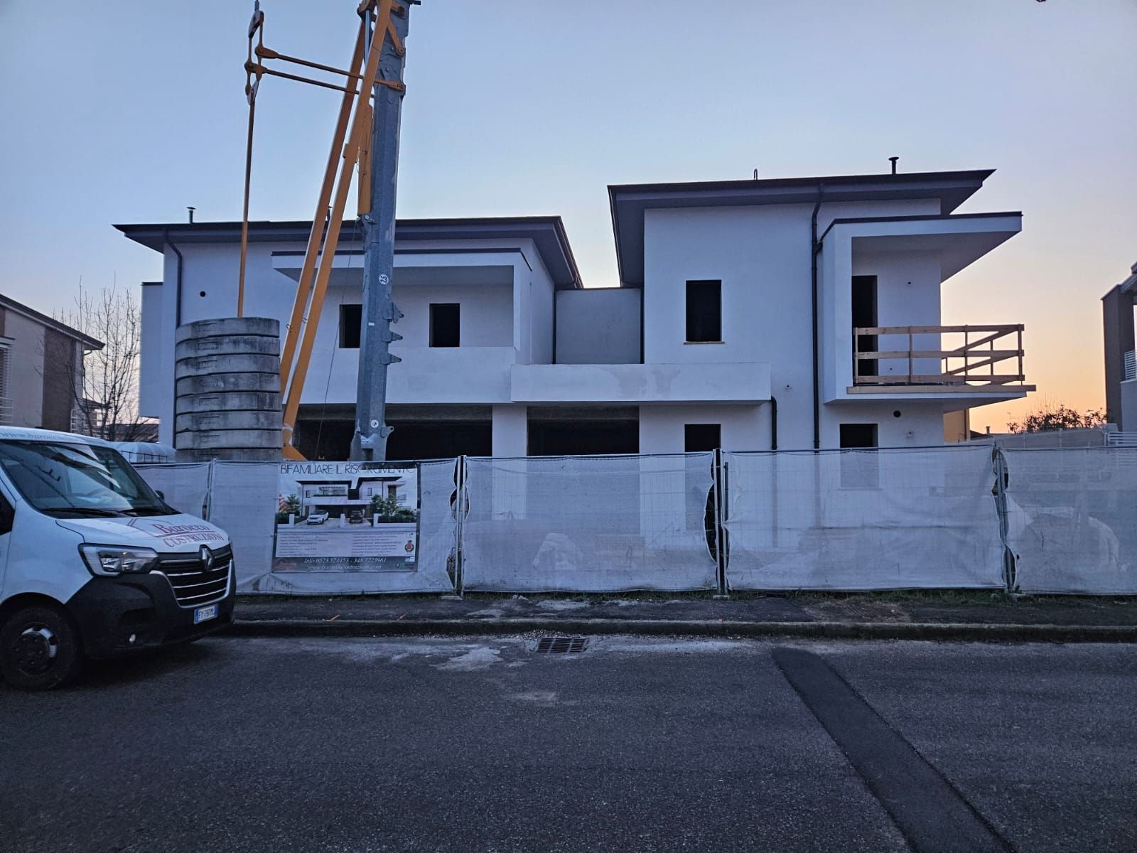 Vista del cantiere