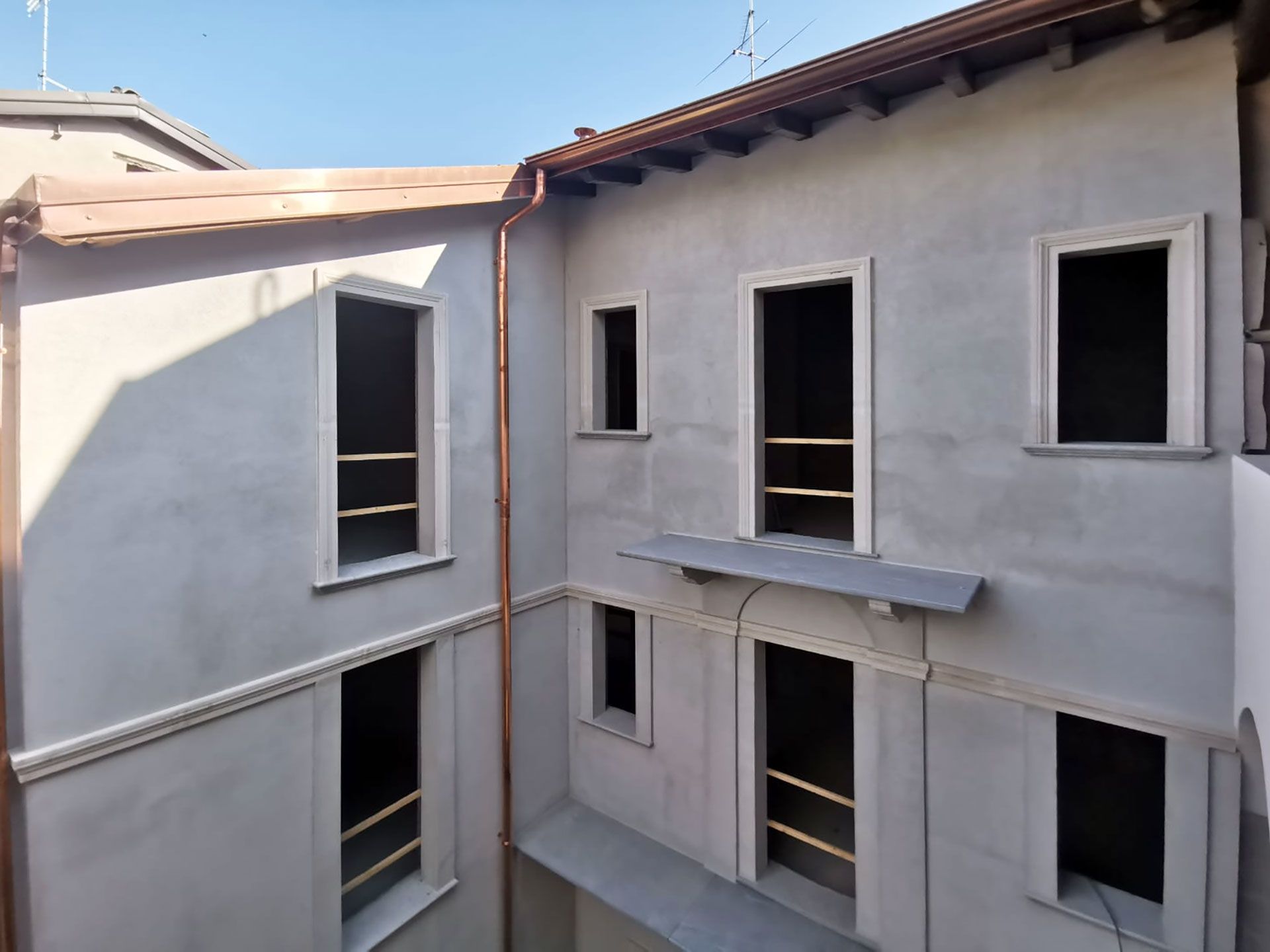 Particolare della facciata interna