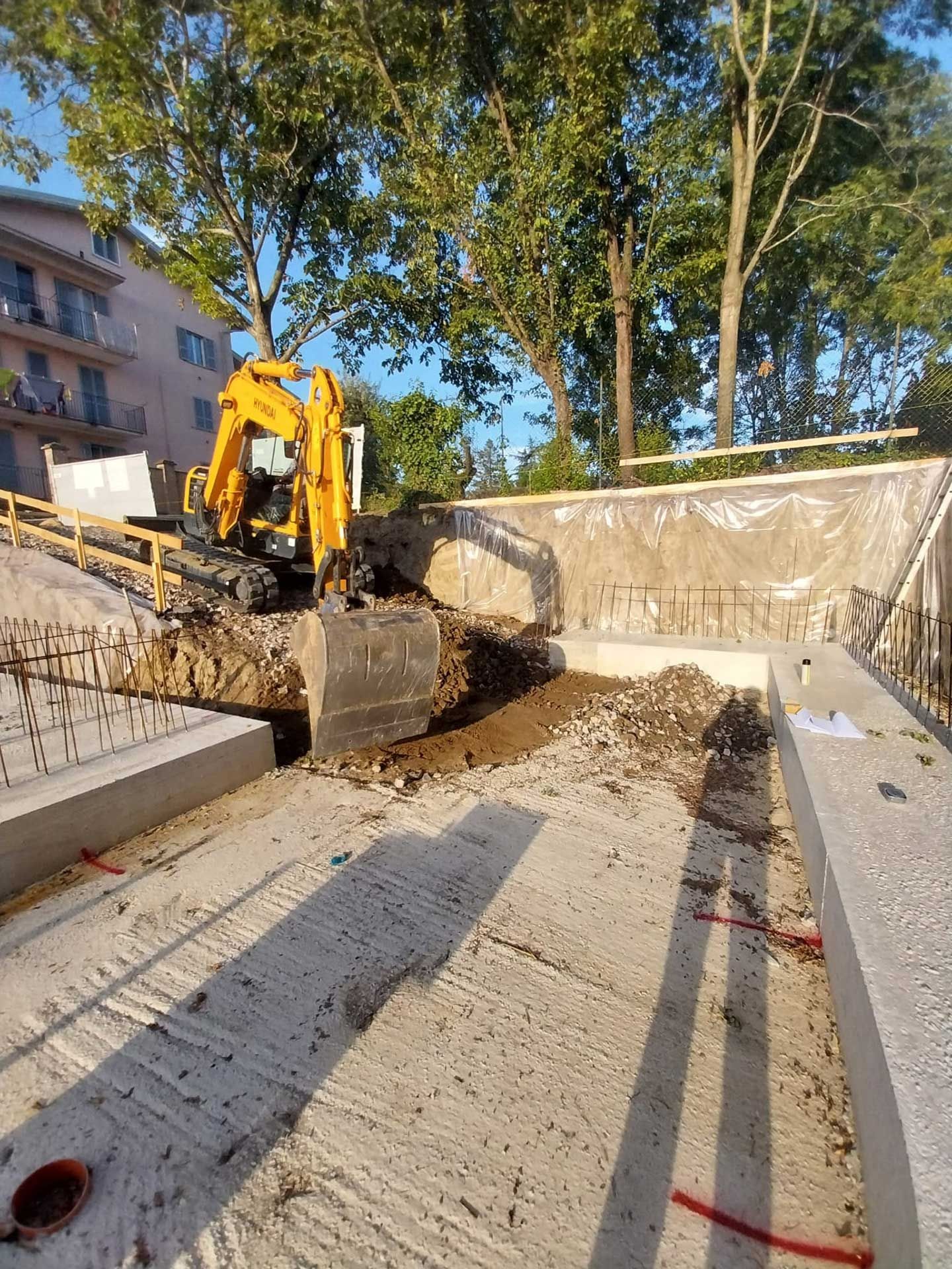 Fondazioni basamento gru