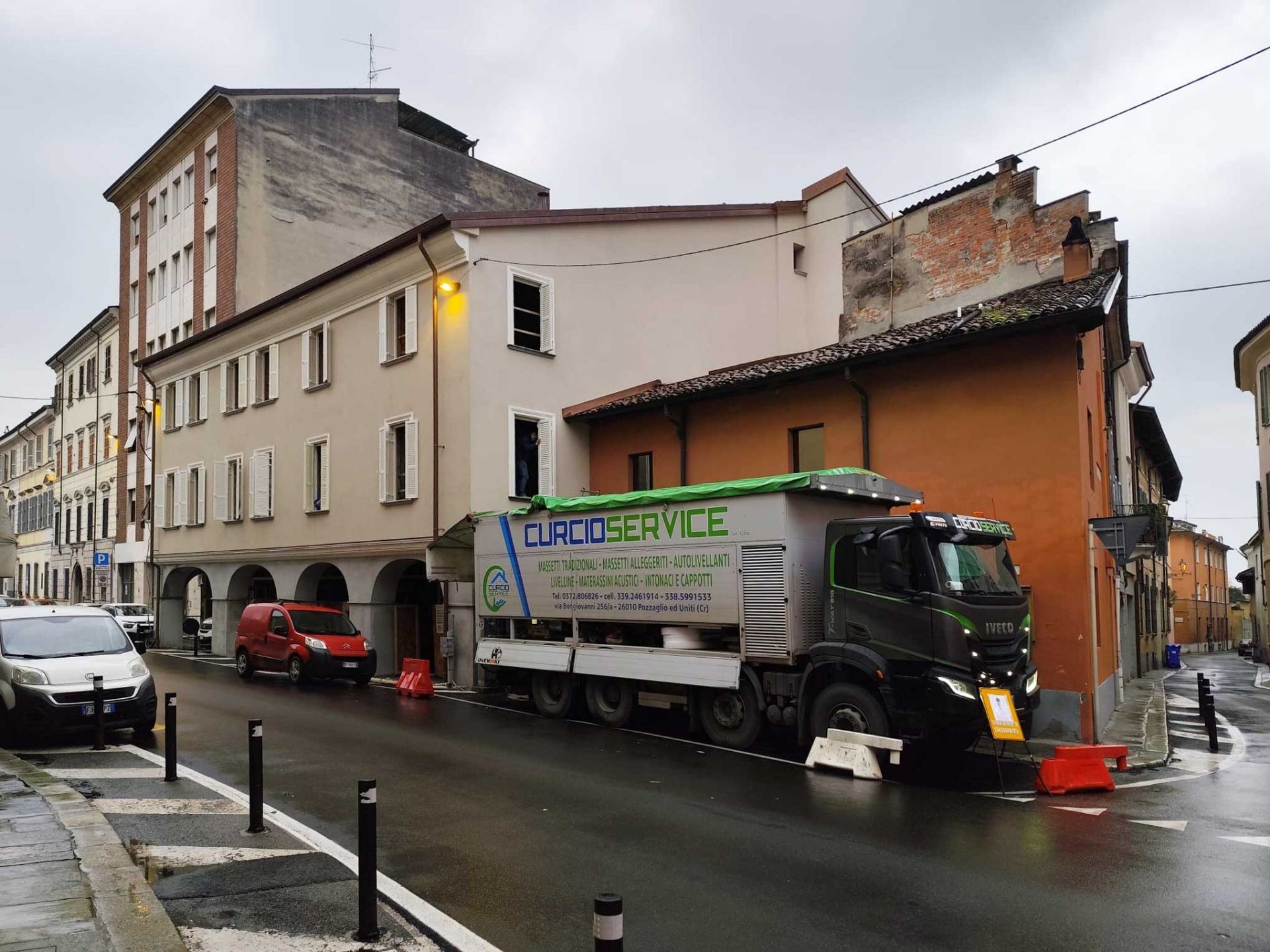 Piazzamento Curcio per getto Echologht