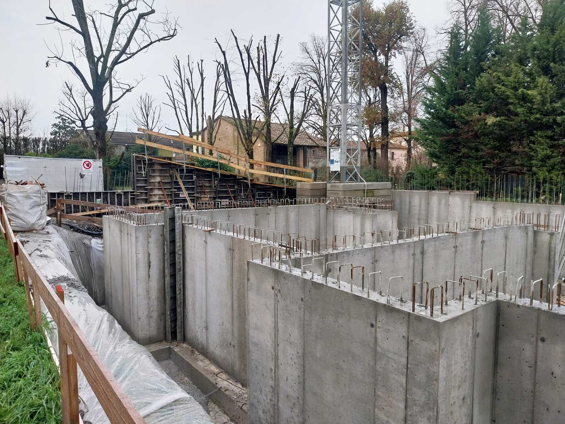 Getto ultima fase muri fondazioni