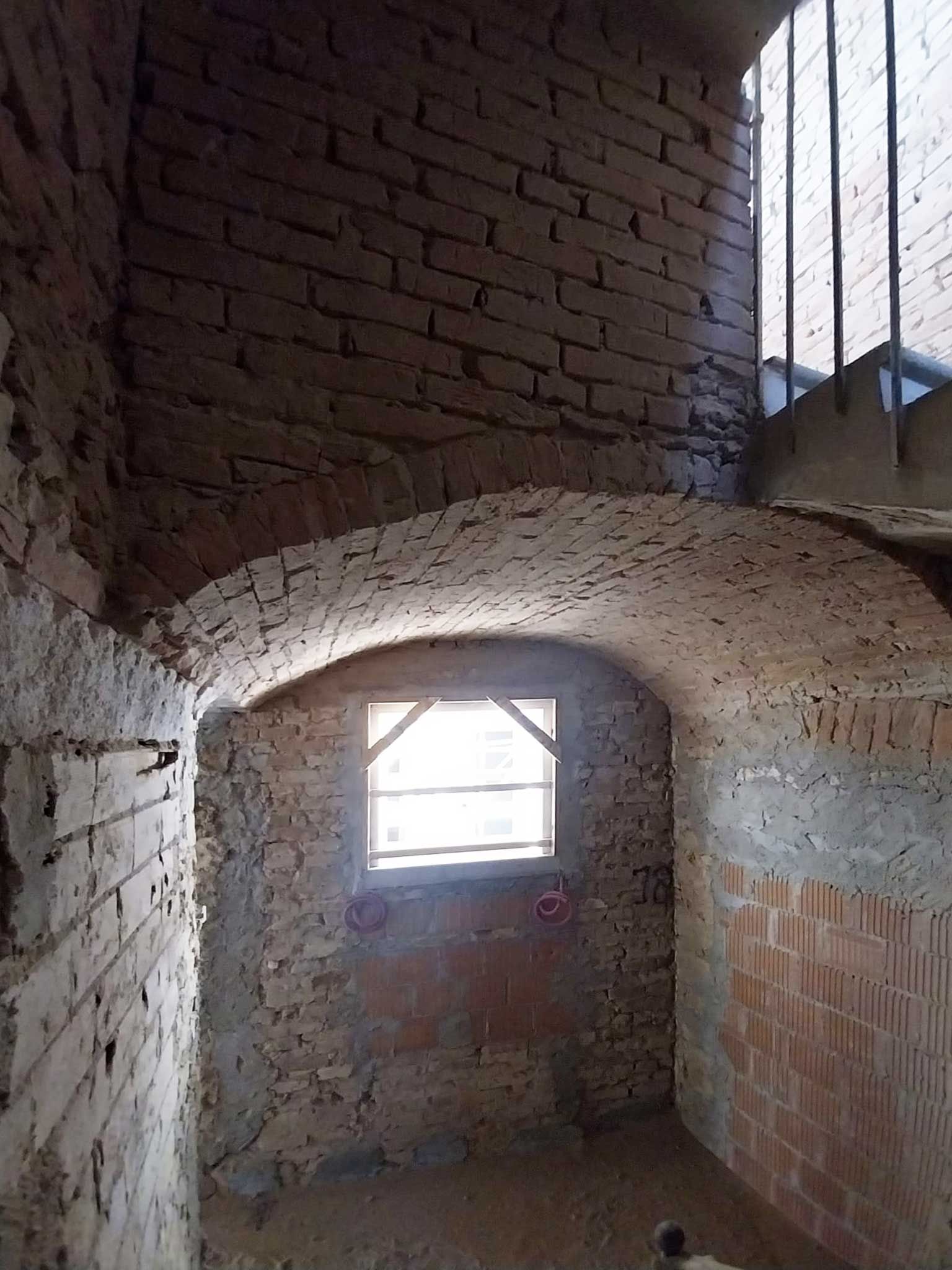 Sabbiatura del vano scala