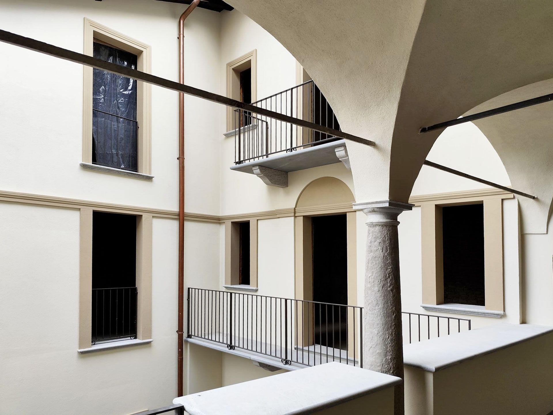 Dal loggiato della soluzione A