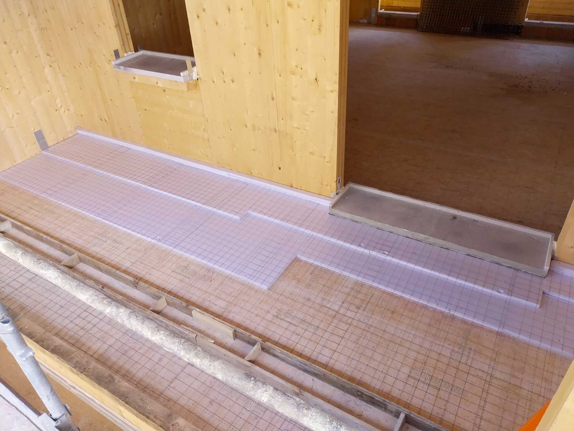 Preparazione terrazzi per massetti