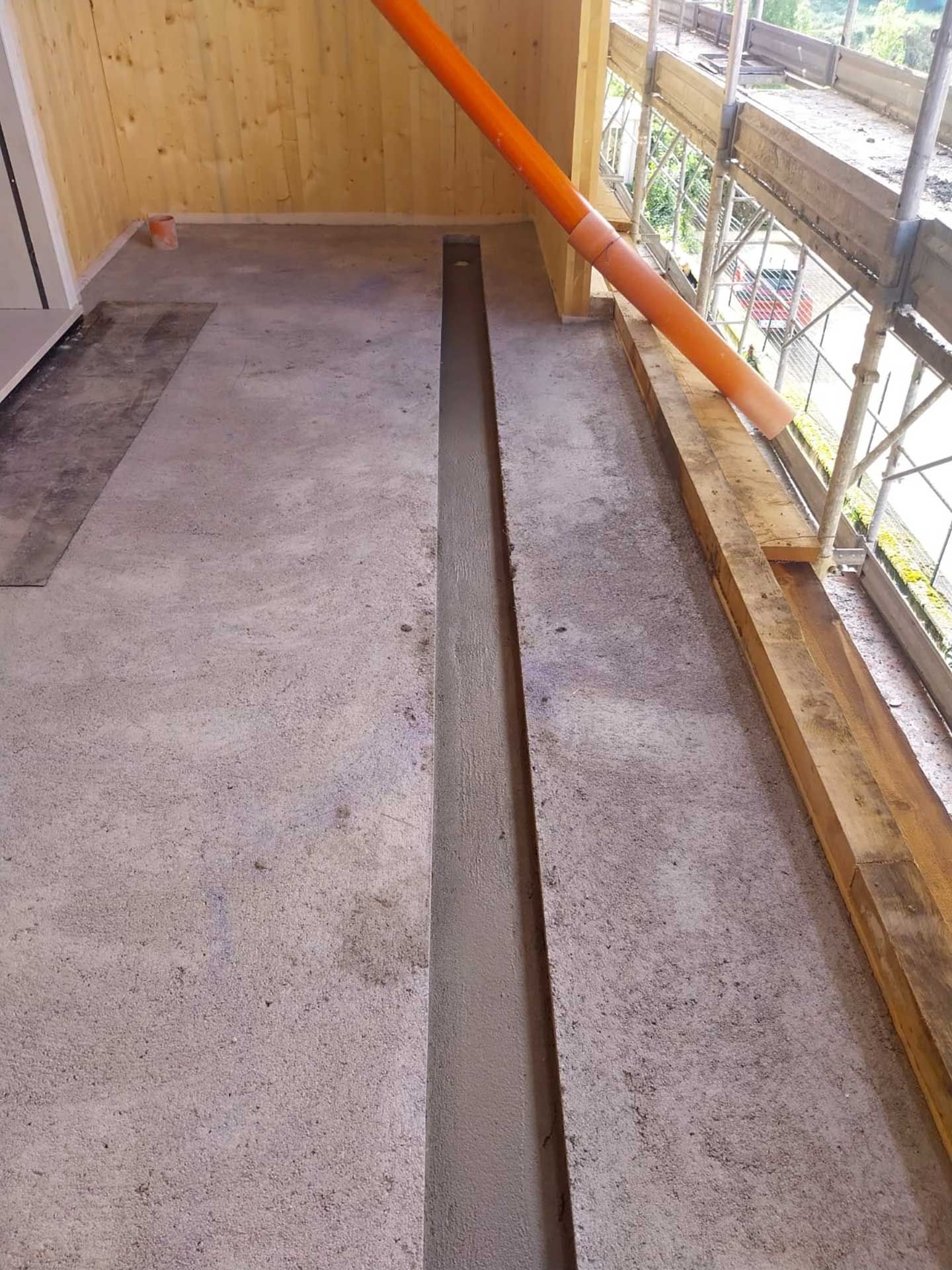 Formazione pendenze terrazzi