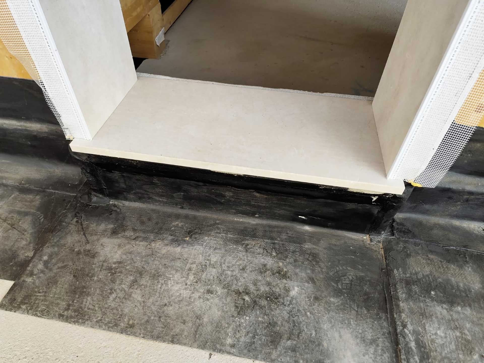 Particolare del marmo sul monoblocco