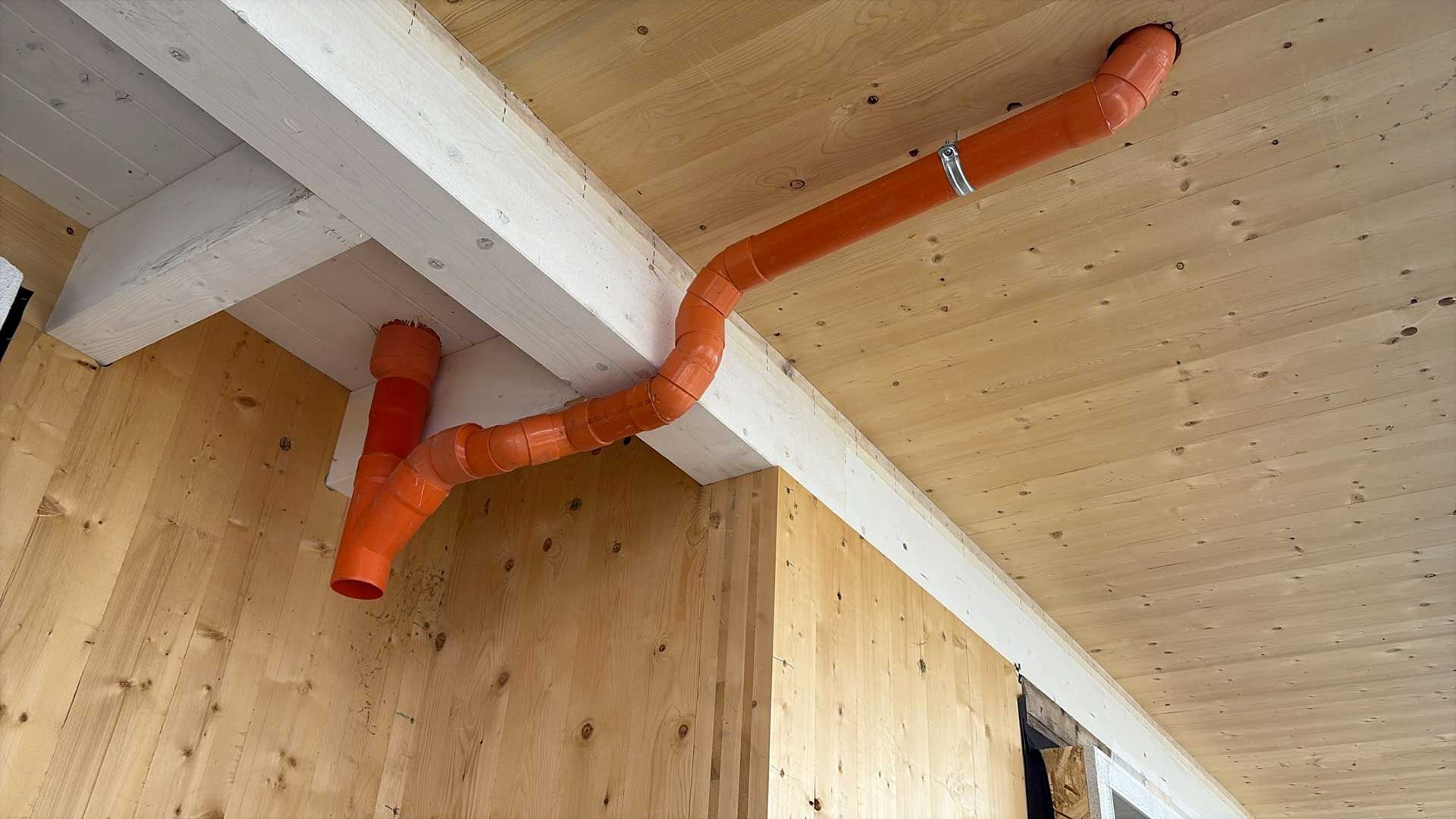 Particolari dei raccordi in PVC