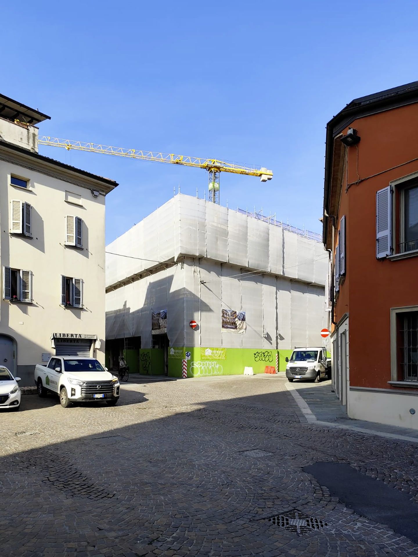 Vista del cantiere