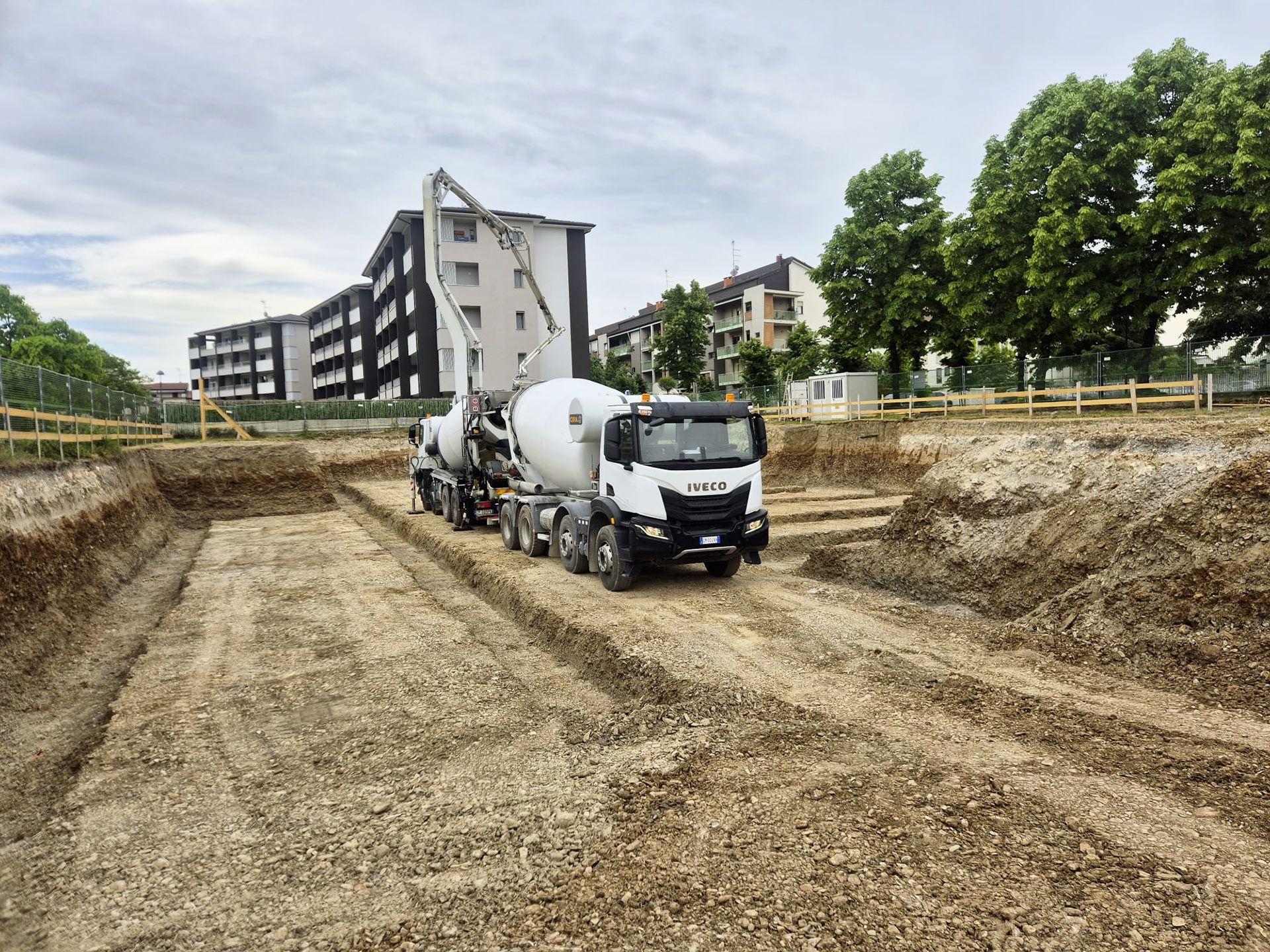 Partenza getto magrone palazzina A
