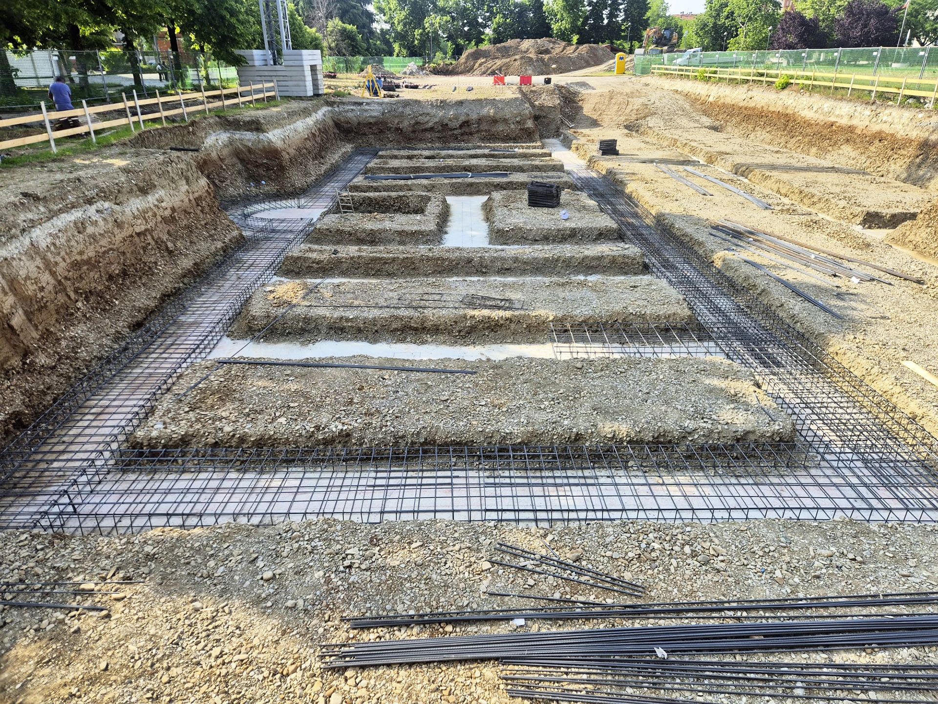 Posa parziale ferro fondazioni