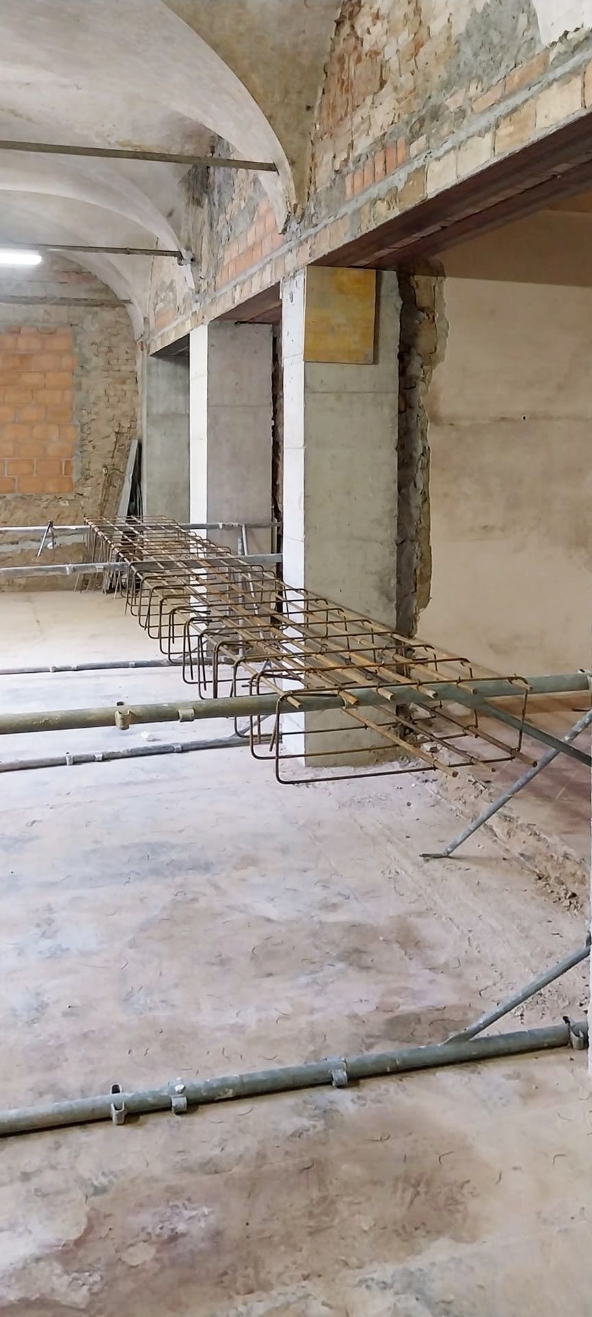 Armatura trave di fondazione