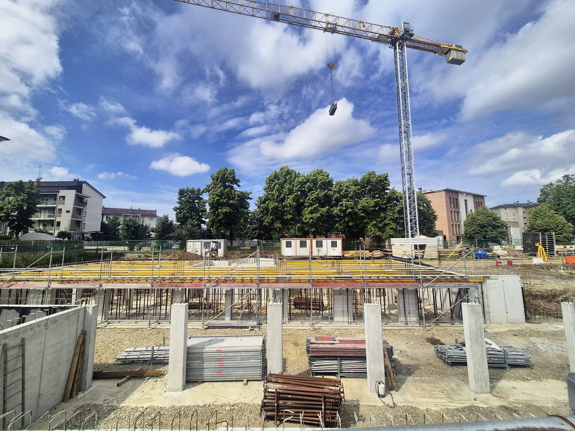 Vista del cantiere